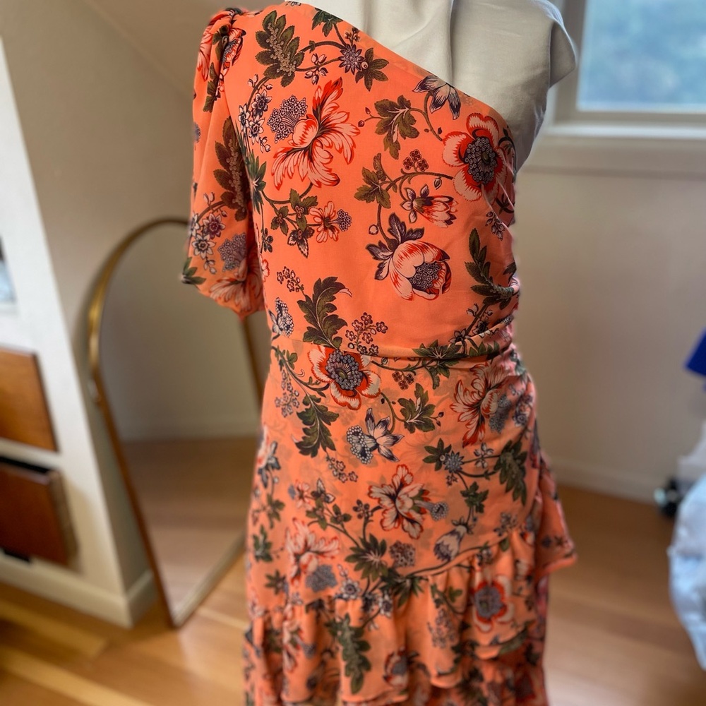 Chelsea28 Floral One-Shoulder Dress